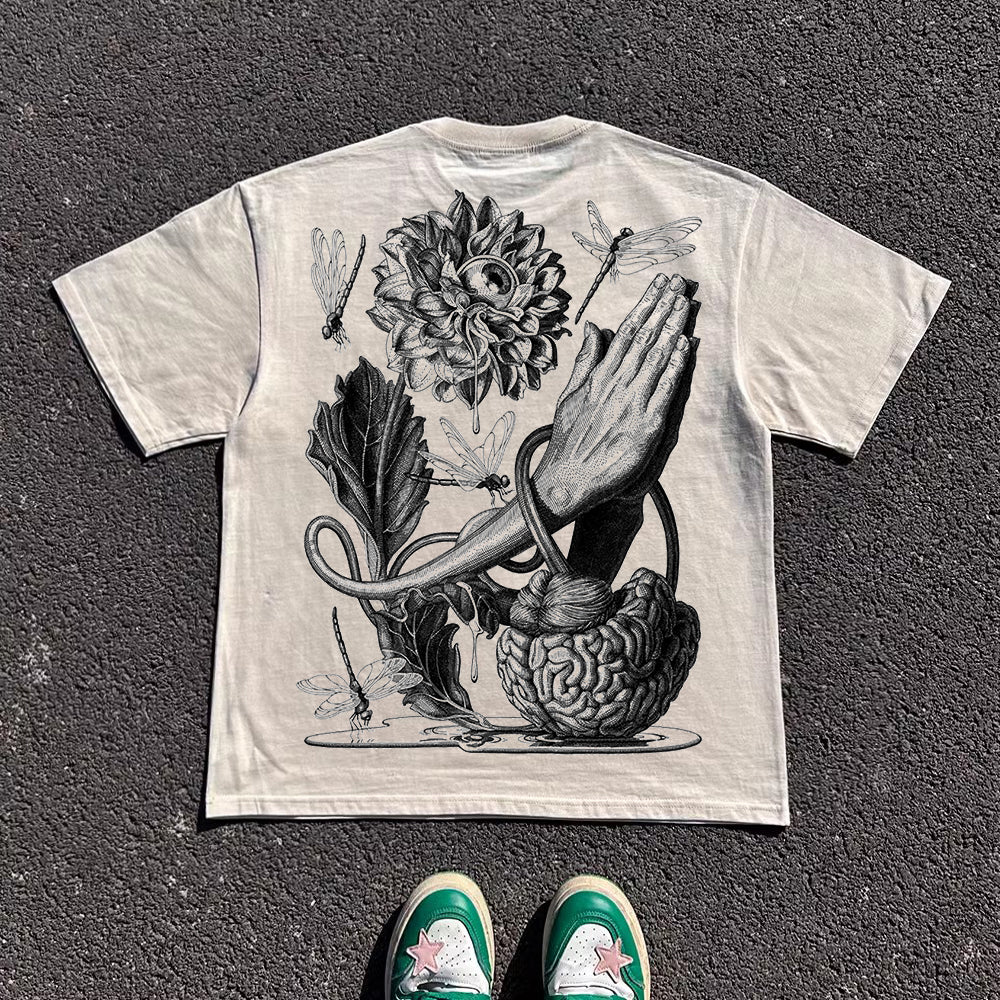 Wang Youbing studio 260g MIND 100% Cotton Tee