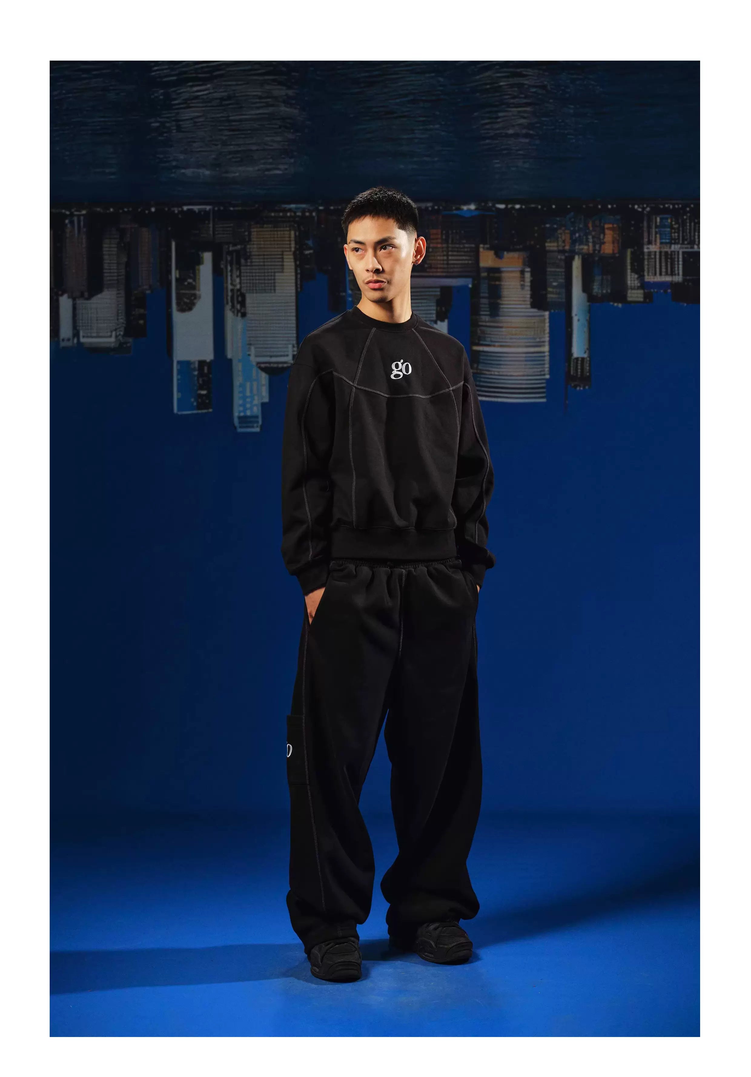 WebSurfGroupGO Crew Neck Casual Hatless Sports Sweater