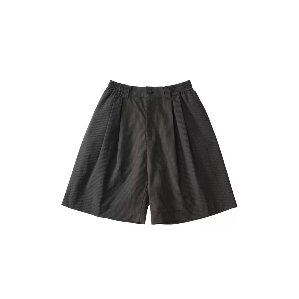 LIVINGTOWN High-waisted Vertical Striped Shorts