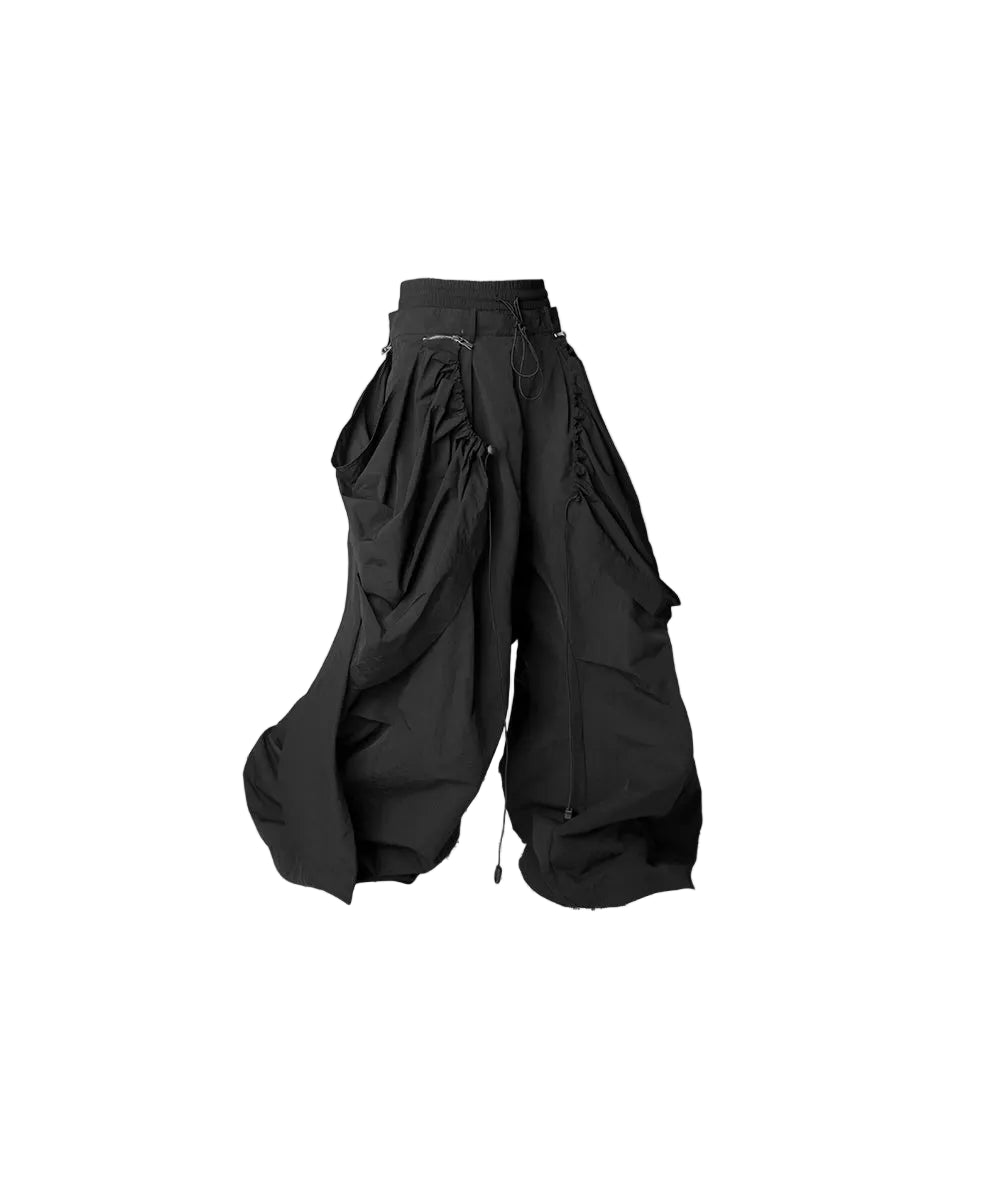 RELABEL Removable Fart Curtain Loose Casual Pants