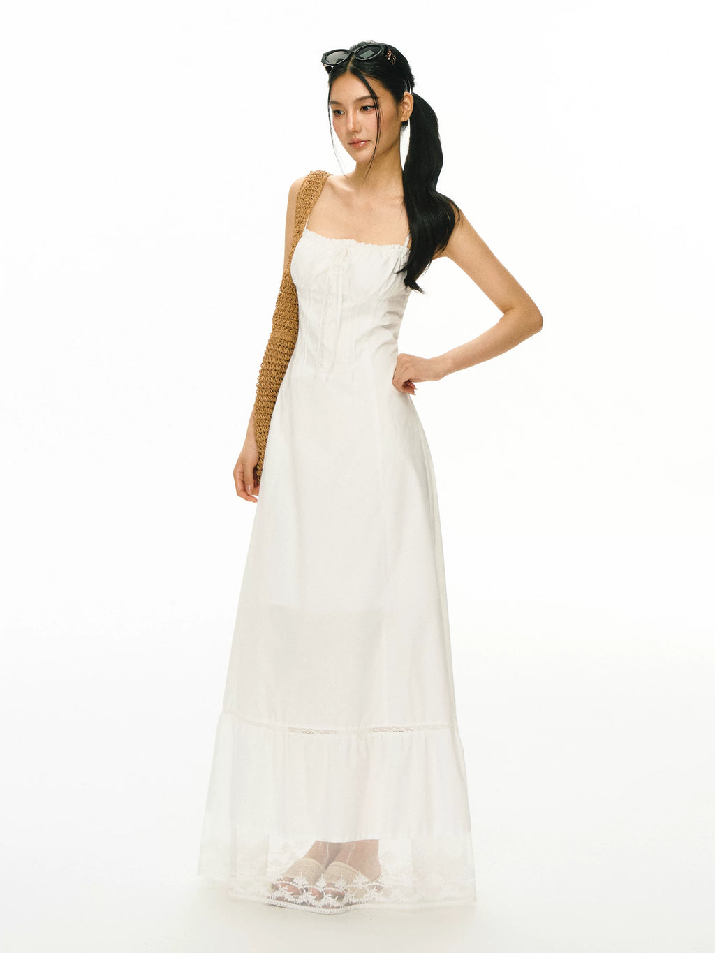Ariseism Vintage Slim Fit Suspender Dress