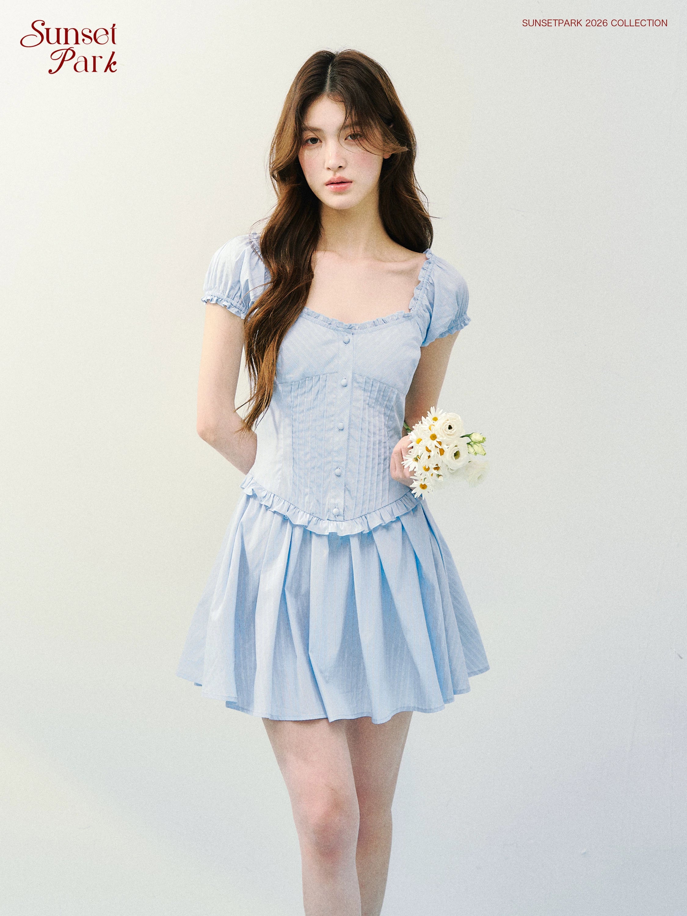 SunsetPark Striped Waist Slim Dress