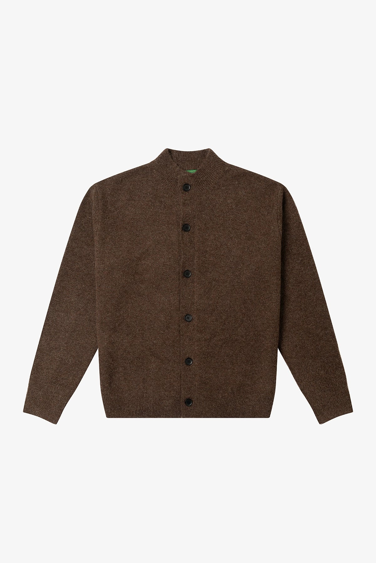 NO LOGO Knitted Button-up Neck Cardigan Sweater