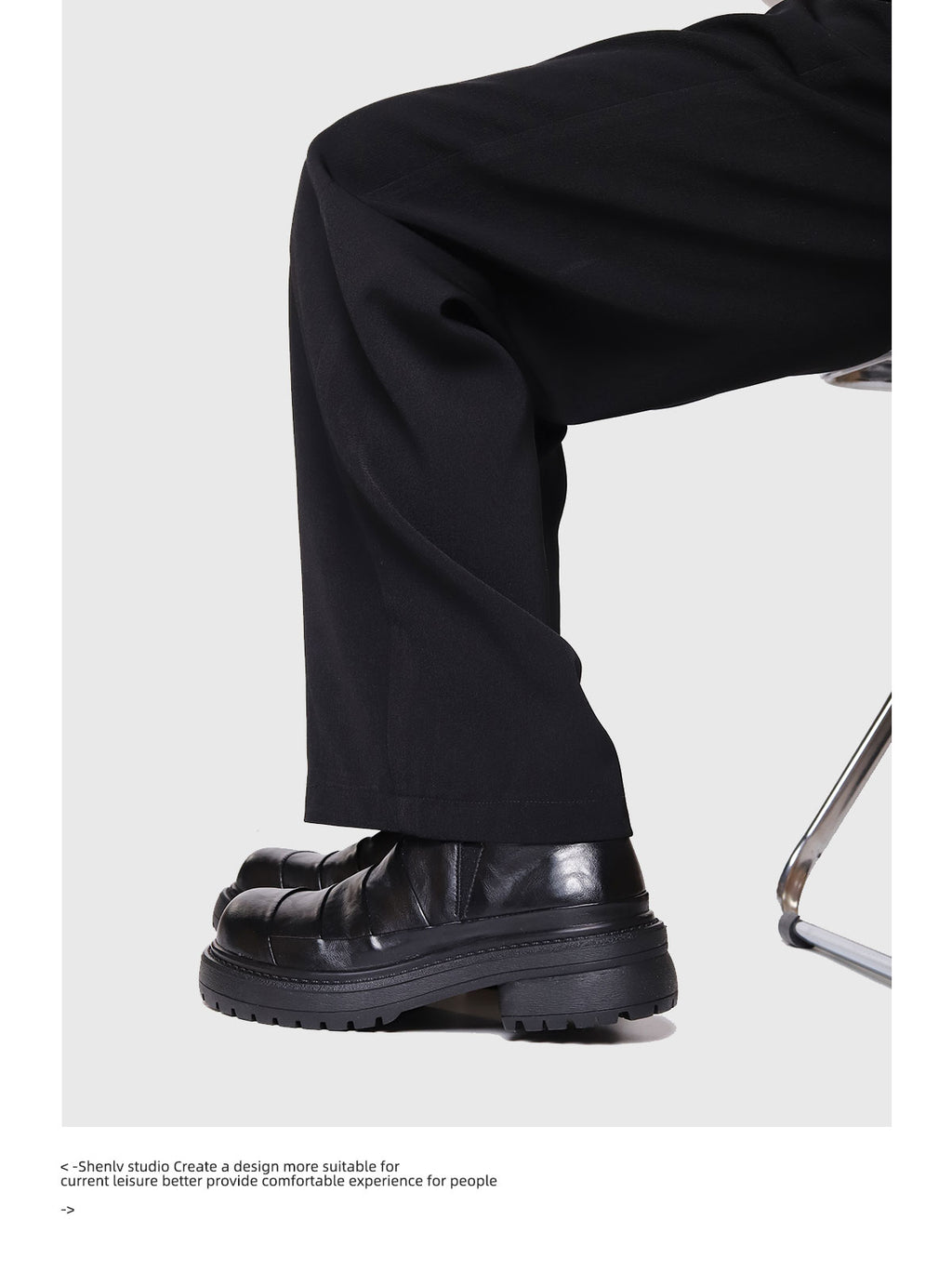 SHENLV STUDIO head-up splicing ARMOR derby shoes