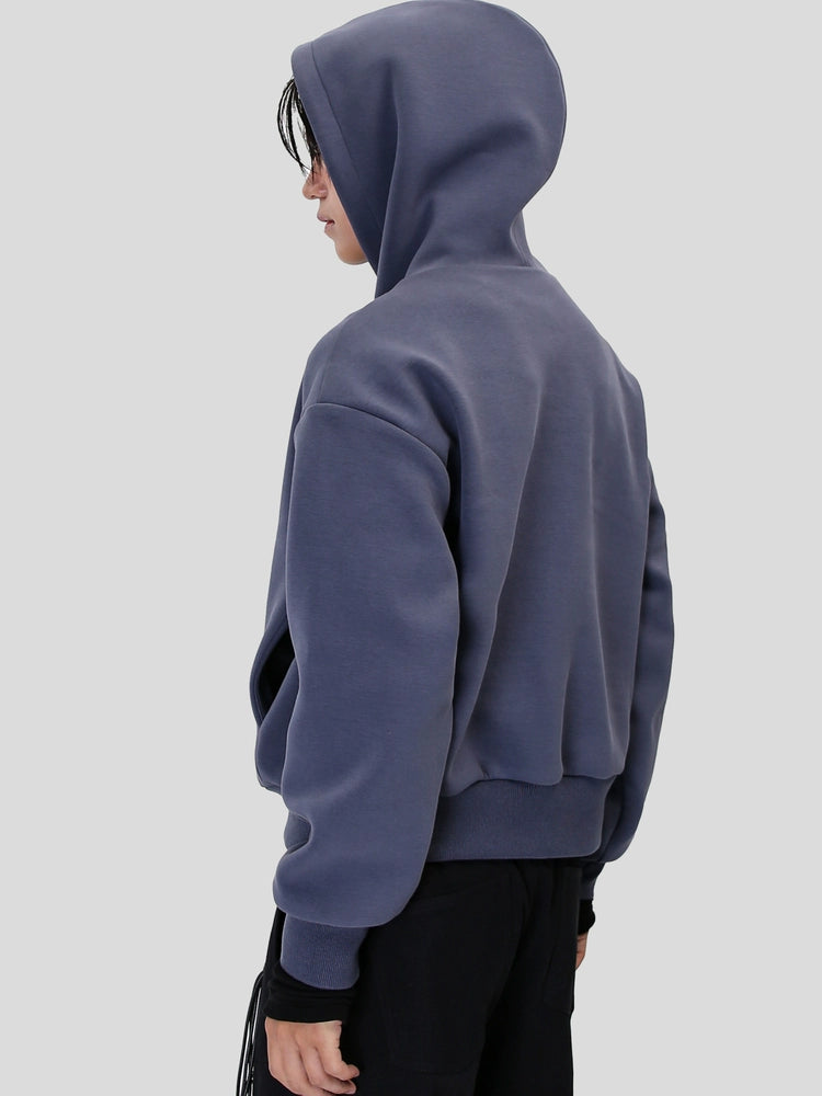 SOUTHFISH Vintage Casual Short Wide Hooded Sweater