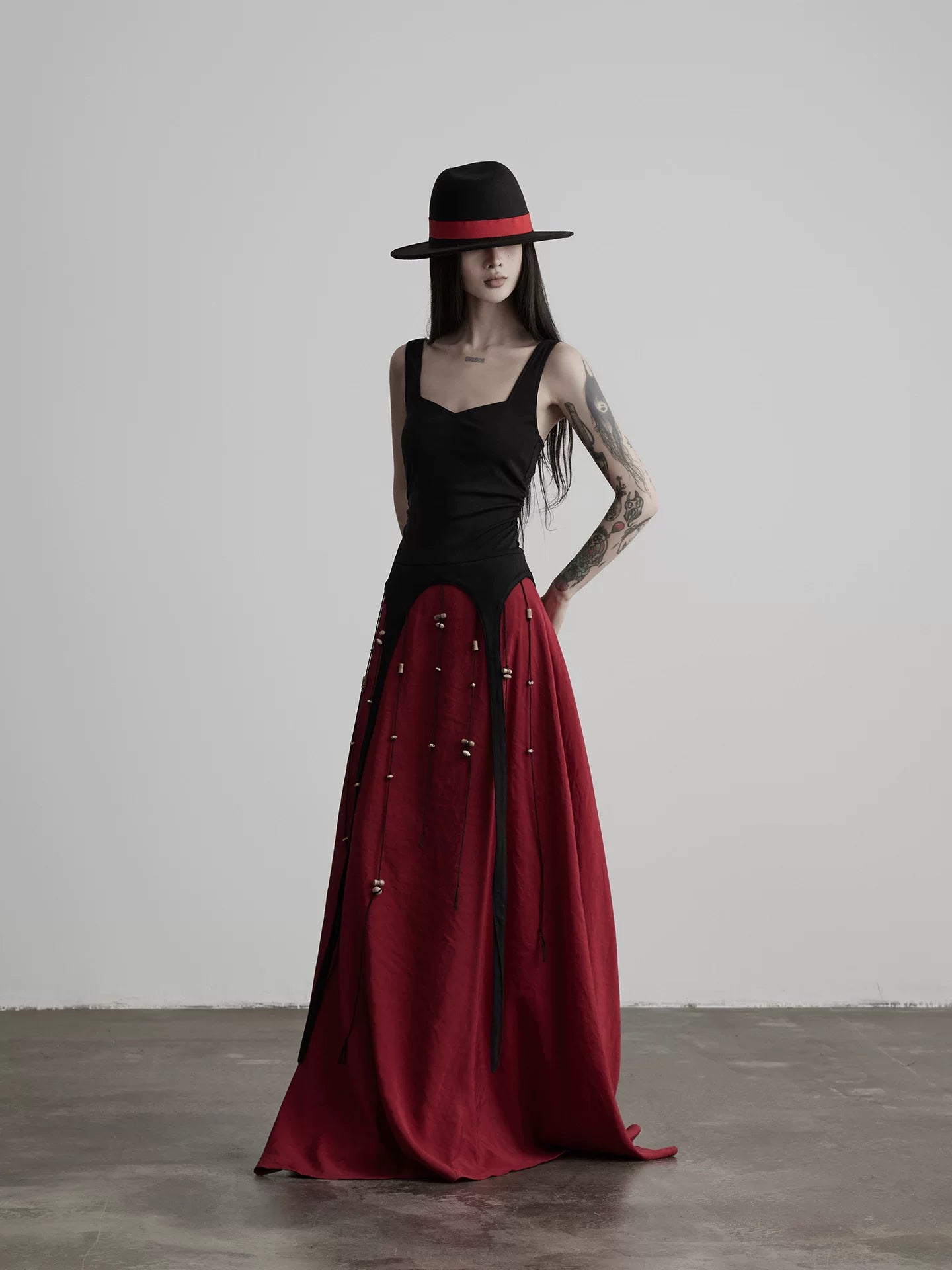 INDULGE Knitted Stitching Dress