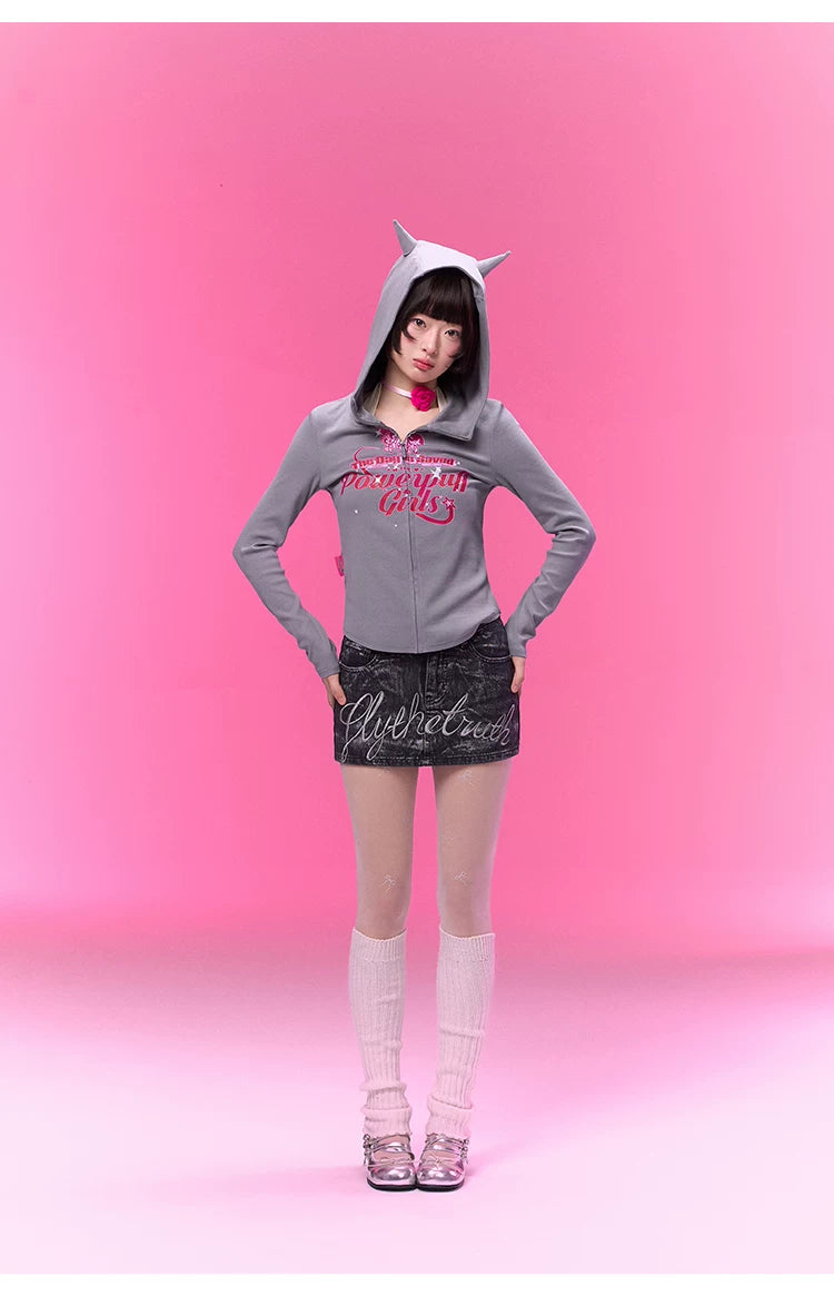 BJHG [Flying Girl Police Joint Name] Hooded Sweater