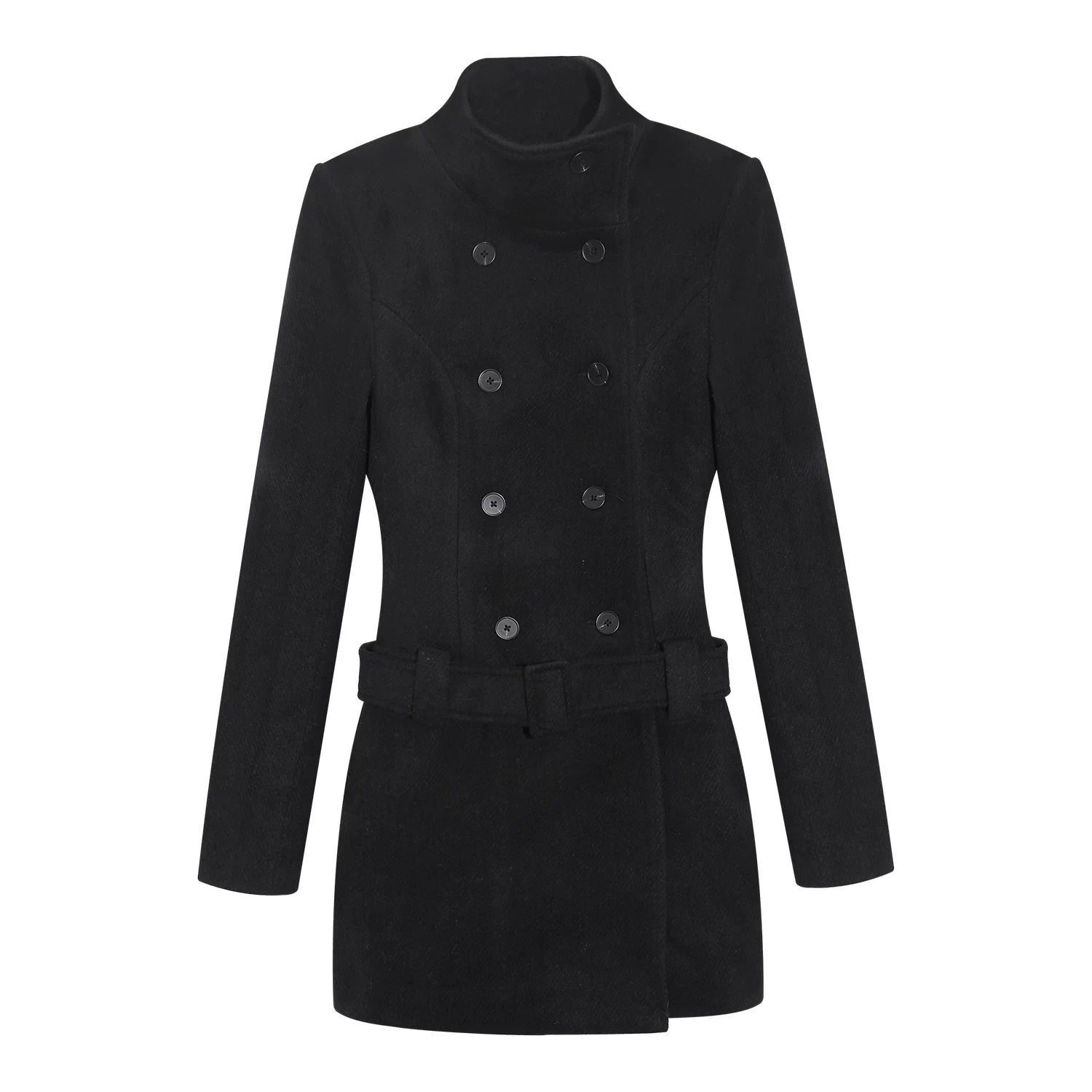 LLROGE Thickened Woolen Single-breasted Suit Dress