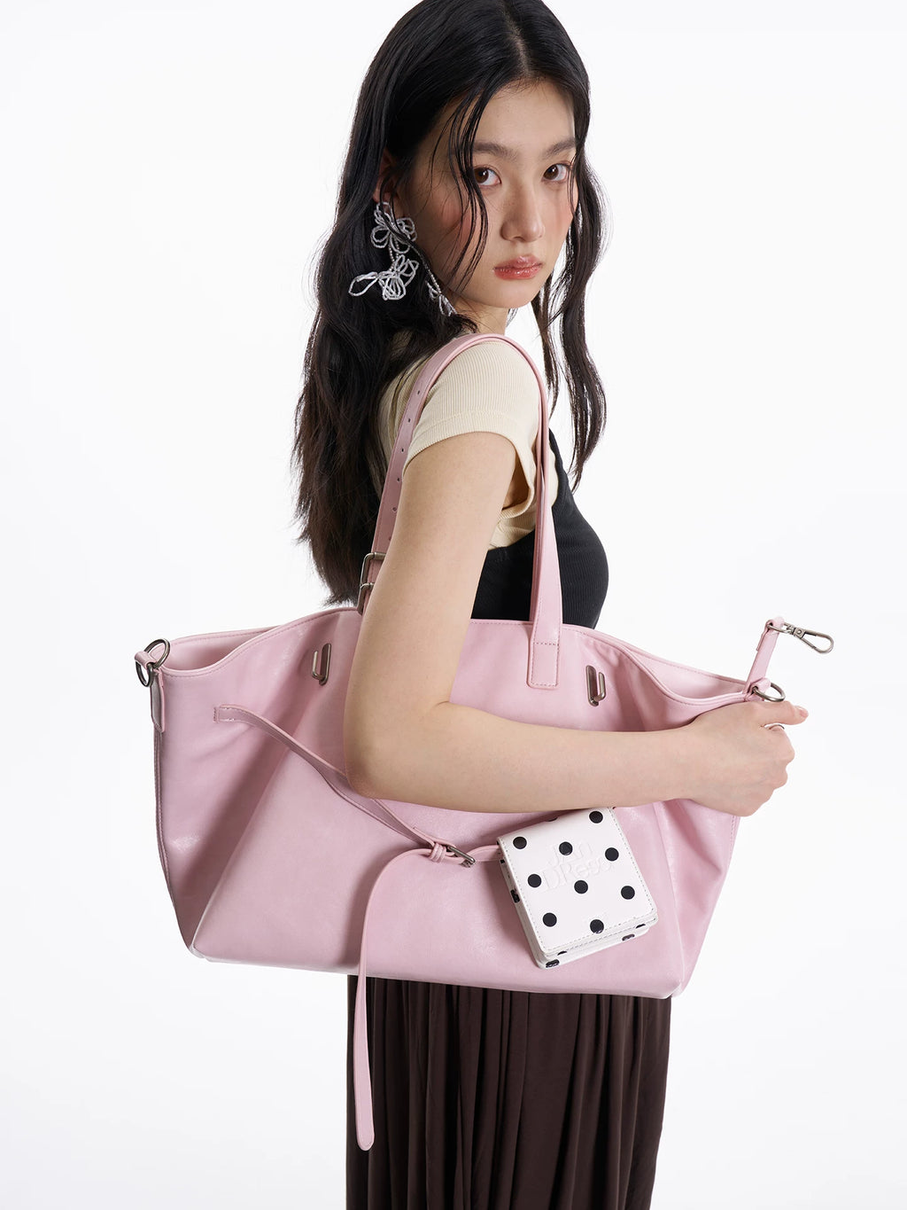 JANDRESS Simple and Versatile Large-capacity Messenger Bag