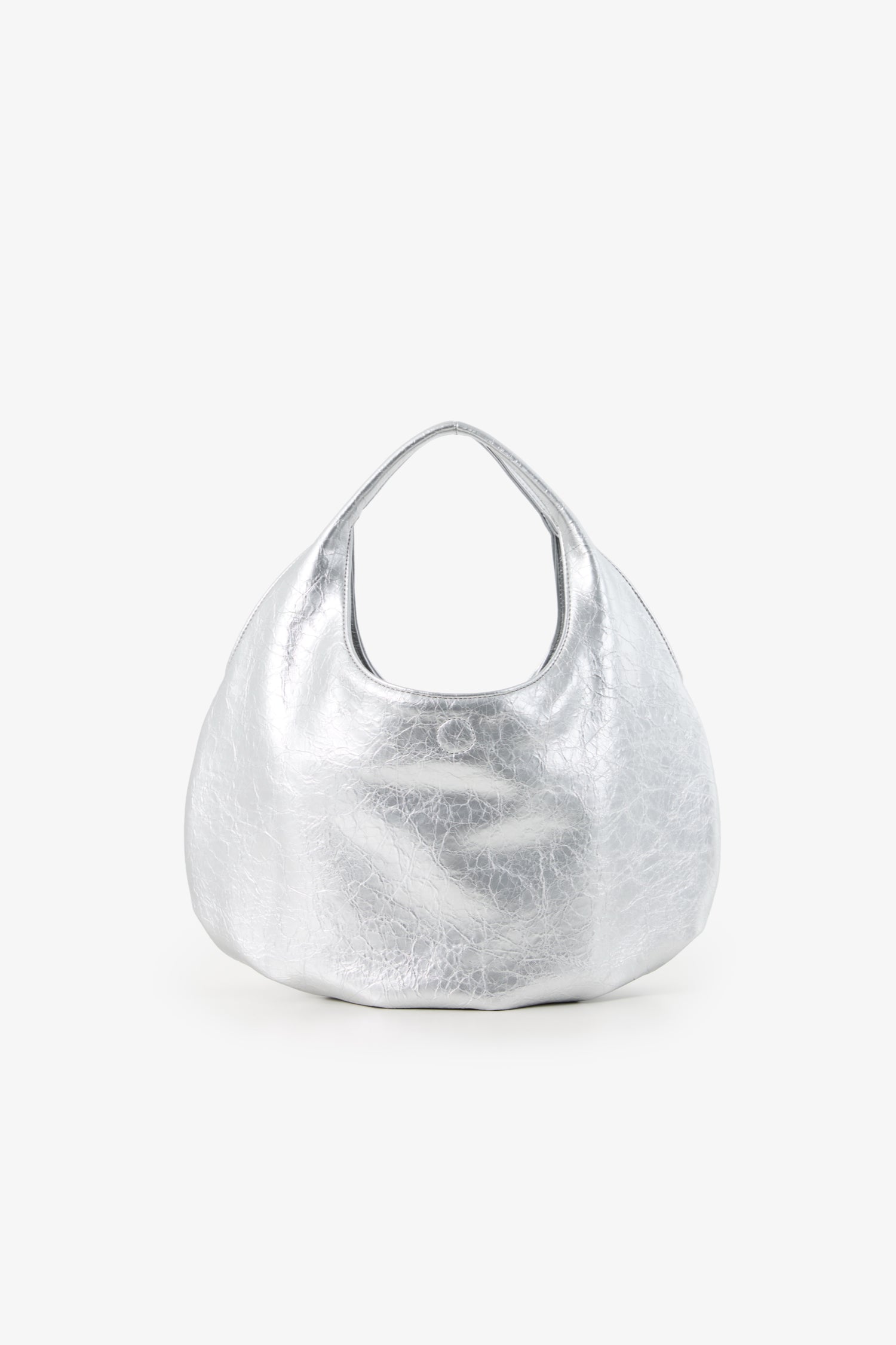 DirtySix Fuka bento bag soft pleated shiny leather shoulder underarm bag.