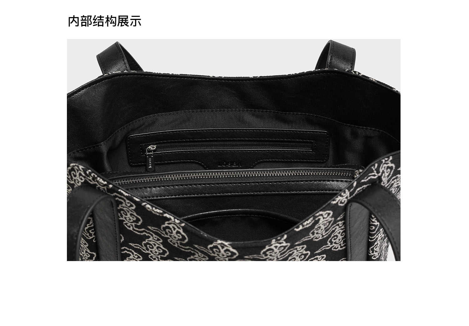 LOSEA Versatile Embroidered Vegetable Basket Tote Bag