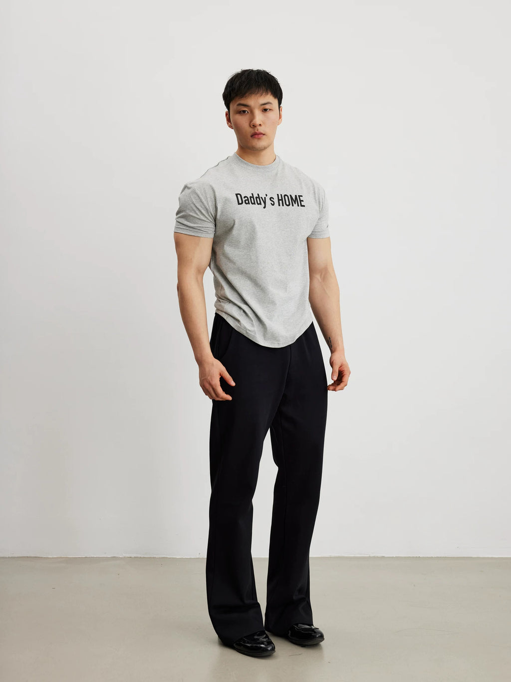 AFTERGLOW Cool Slogan Printed Slim Tee