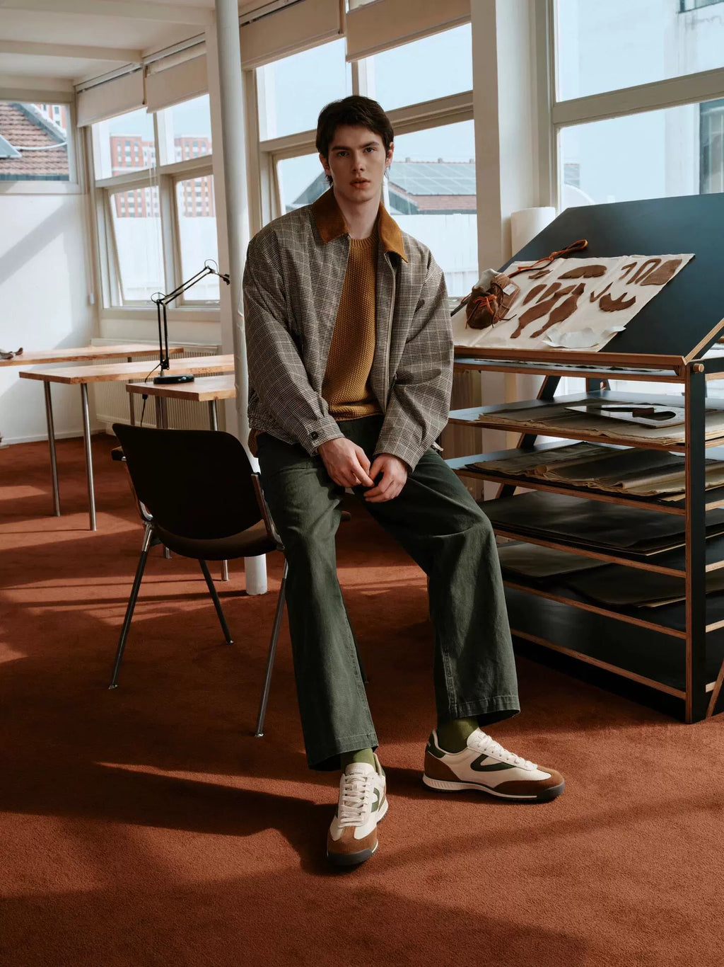 VOWPROGRESS Corduroy Short Wide Silhouette Jacket