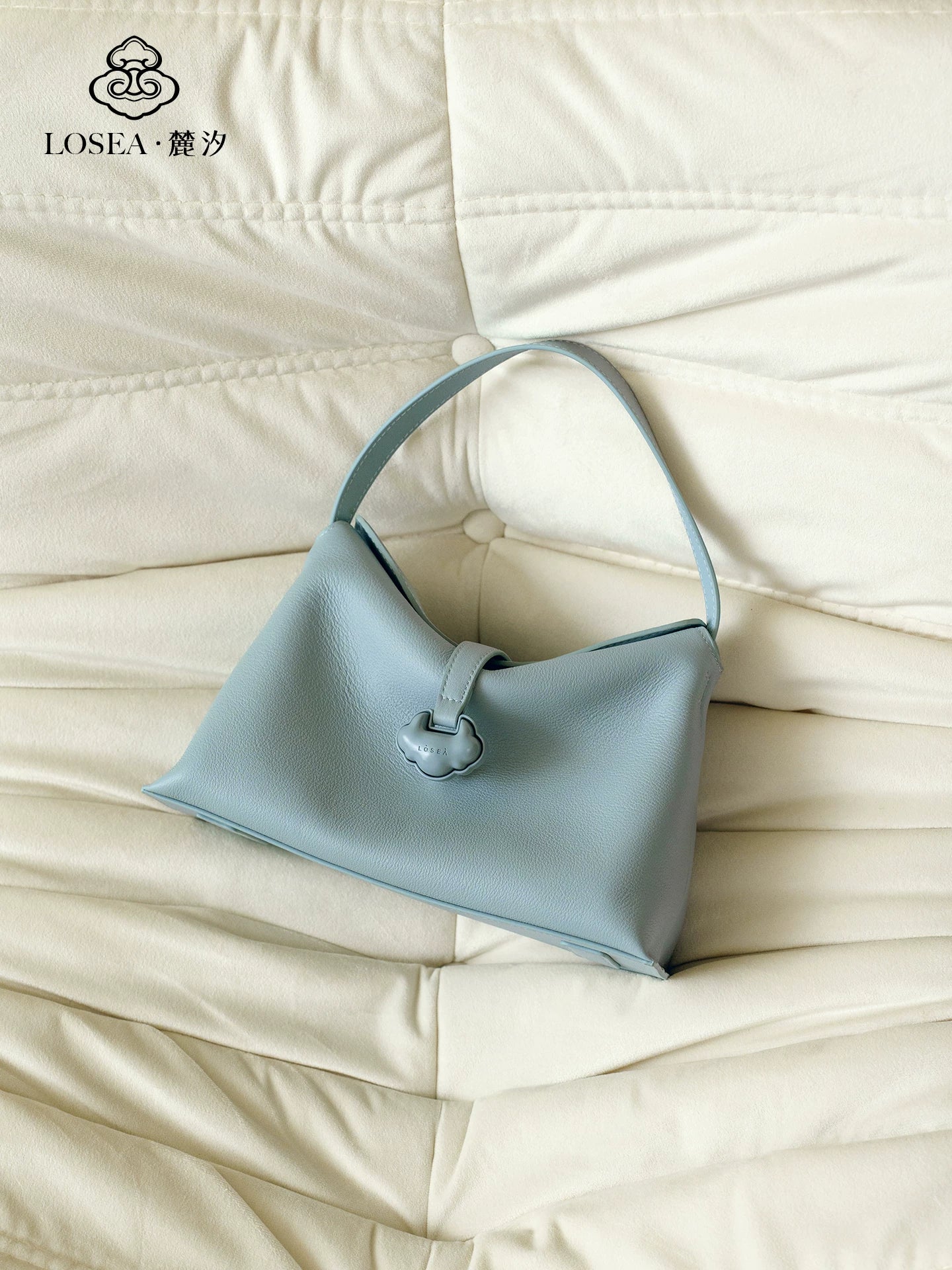 LOSEA First-layer Cowhide Shoulder Messenger Handbag