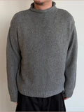 Anniehall Vintage Knitted Sweater with Curled Collar