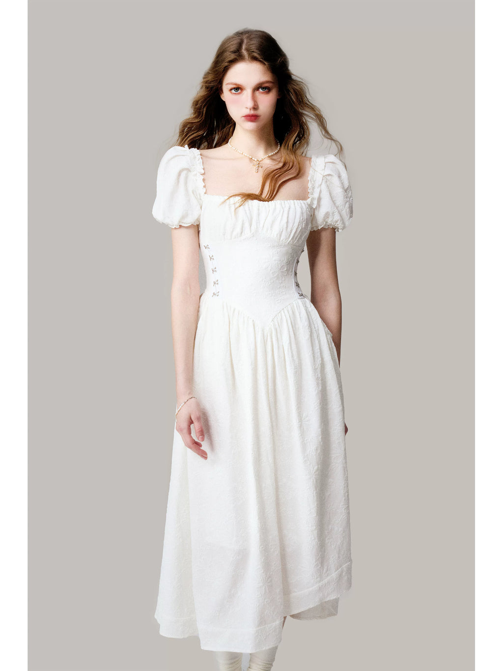 LULUSWINGS Three-dimensional Jacquard Waist Pendulum Dress