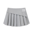 Ablueberry High Waist Pleated Slim Skirt