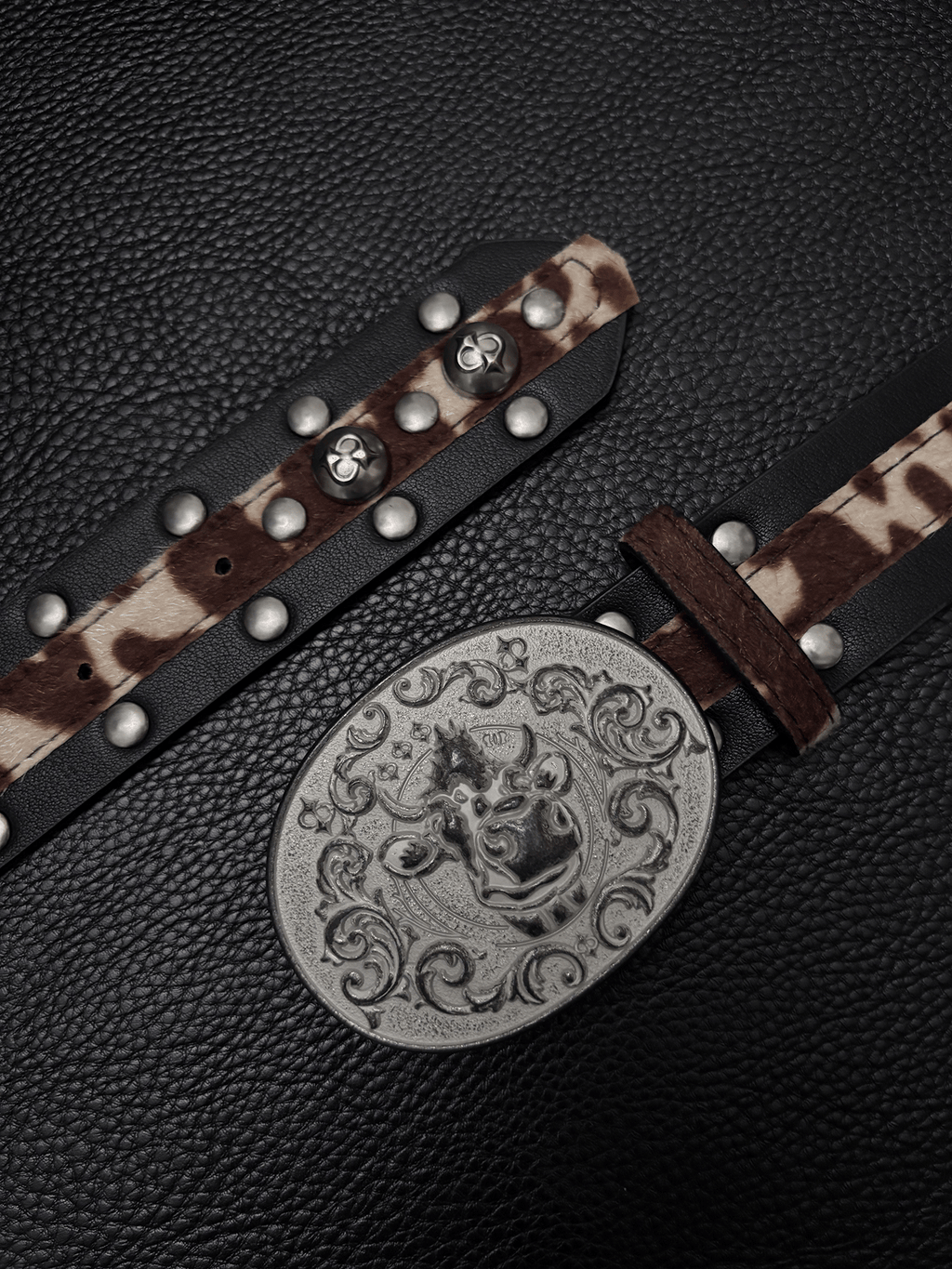 DPOL Retro Old Leopard Print Belt