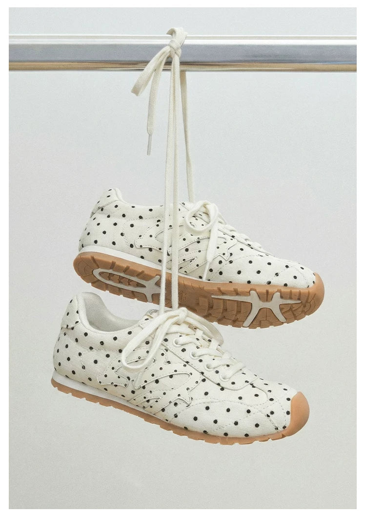 Donkey Polka Dot Versatile Simple Thin-soled Casual Shoes