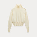 EGGKA Button Plush Simple Temperament Knitted Sweater