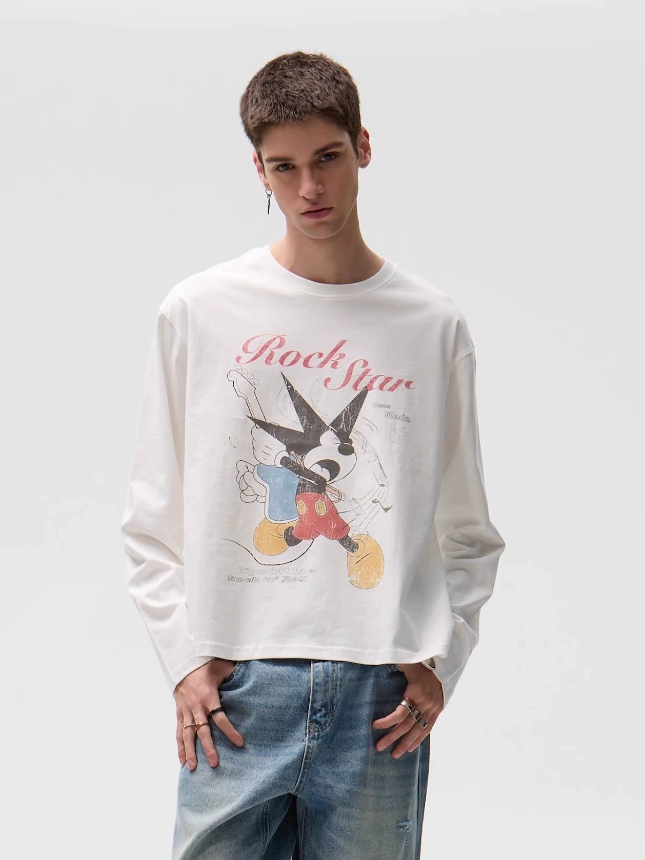 CENSMADE Mickey Old Print Long Sleeve