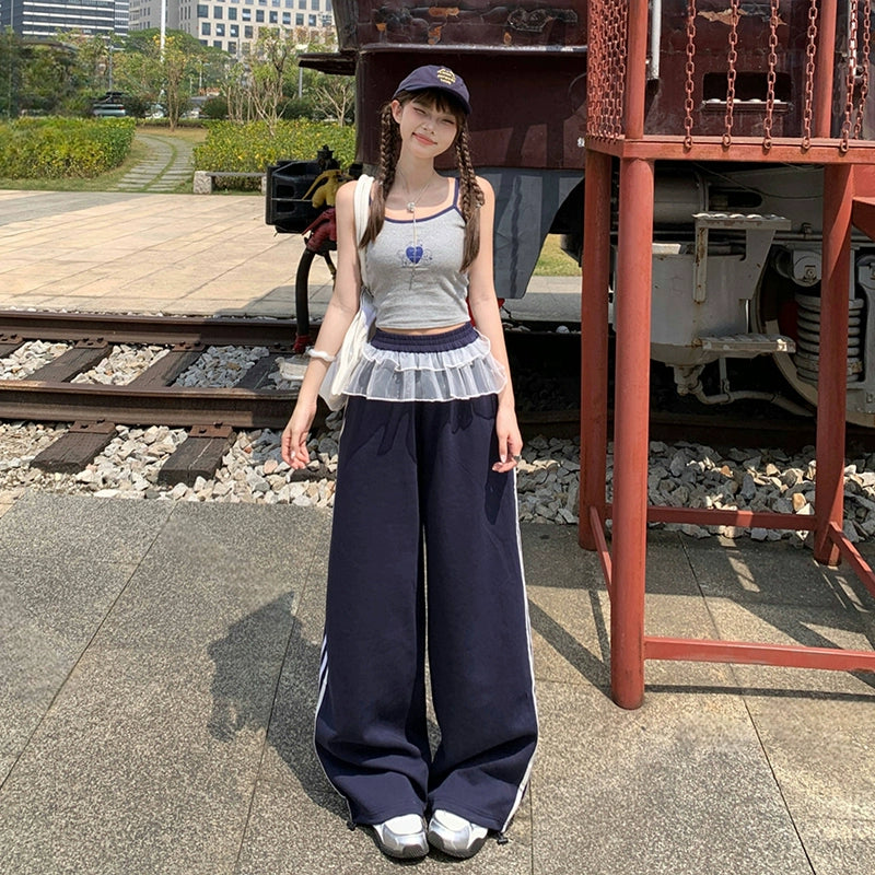 KPSR Vintage Loose Wide Leg Casual Pants