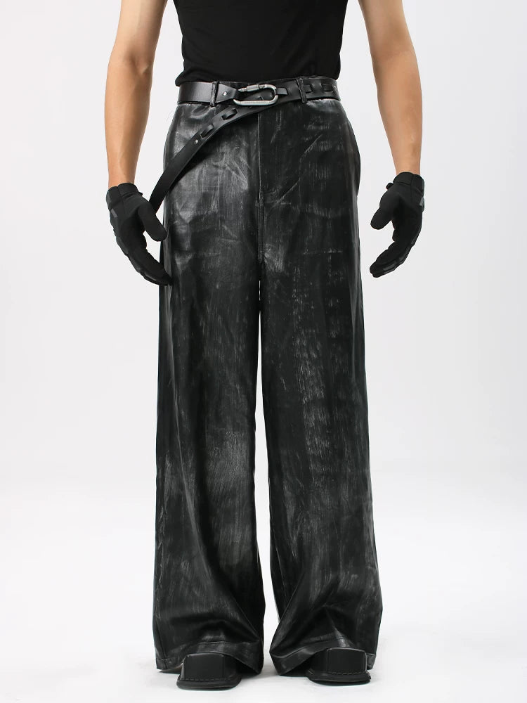 NUndeFineD Gradual Change Short Leather Jacket