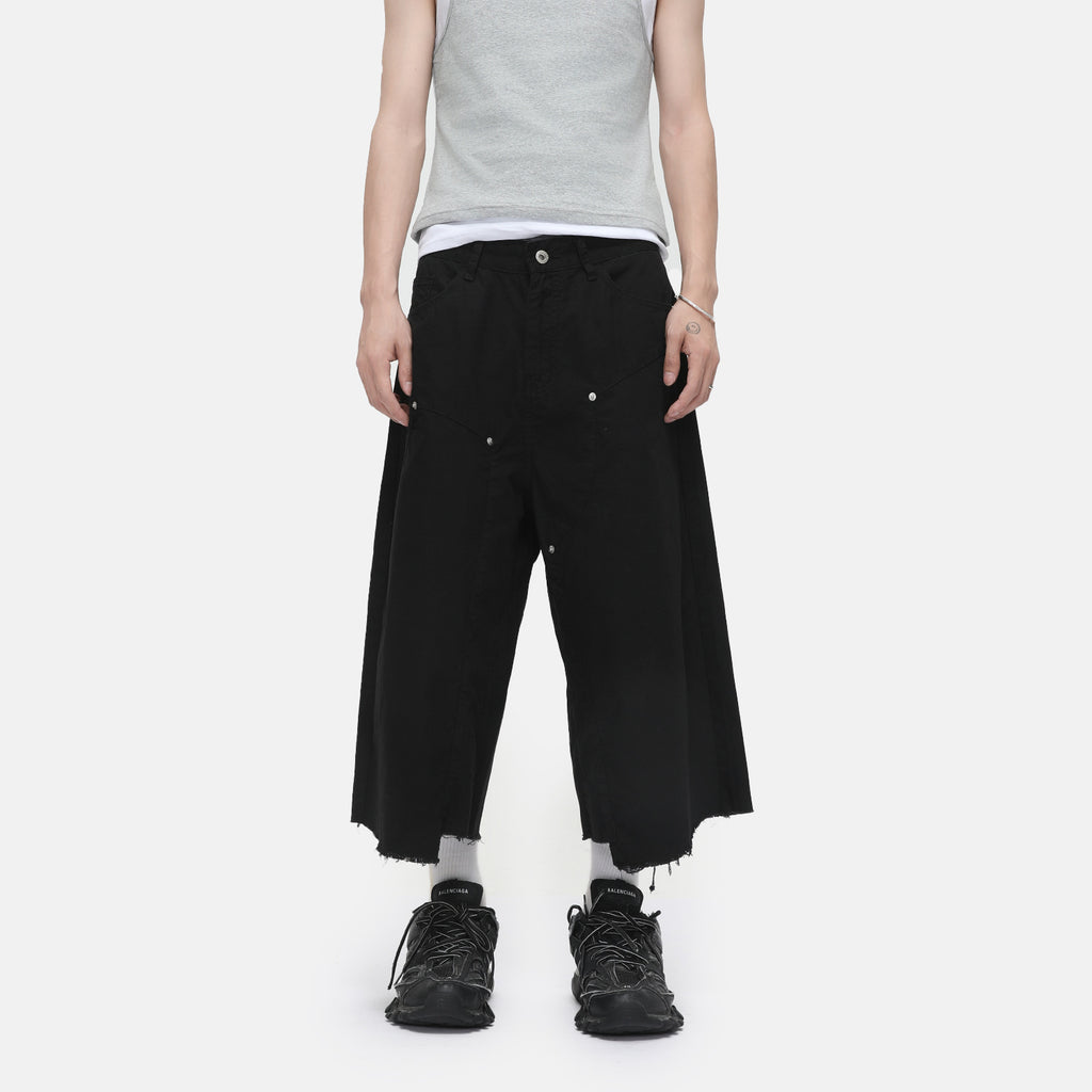 MTLCLOTHES Tooling Logging Rough Edge Simple Seven-point Jeans