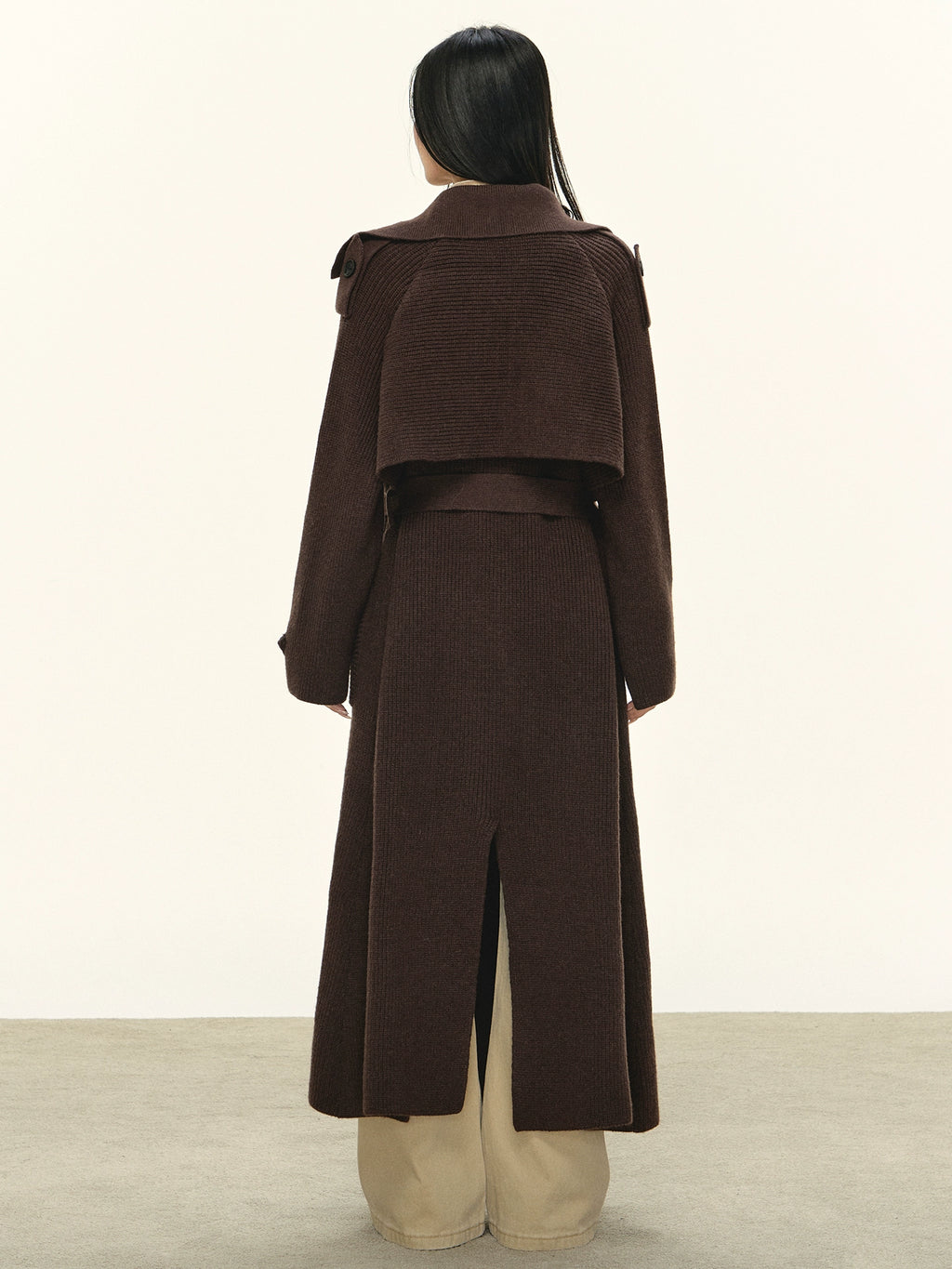 Anna Aneae Double-breasted Medium-length Temperament Coat