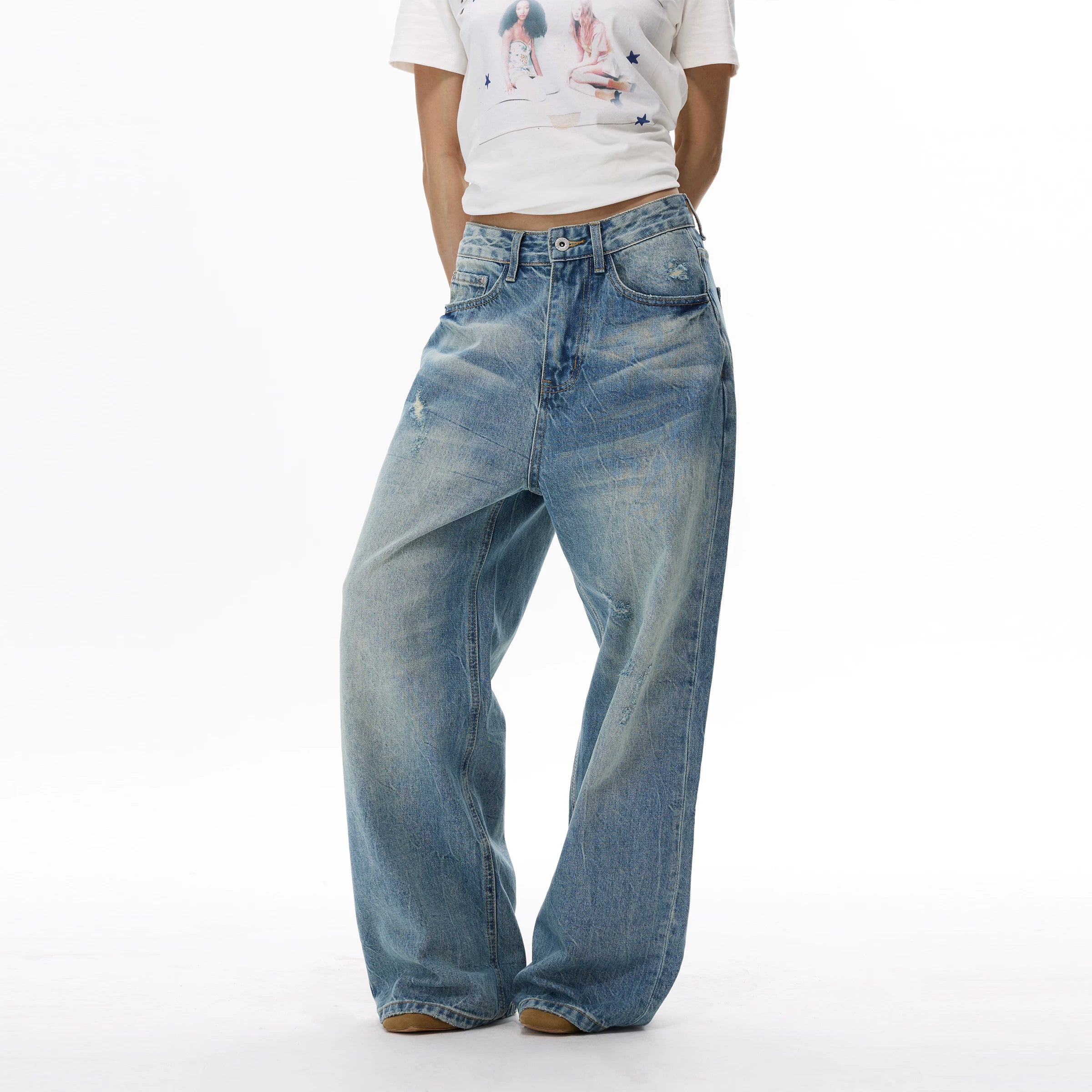 WLNEXT Vintage Premium Ripped Jeans