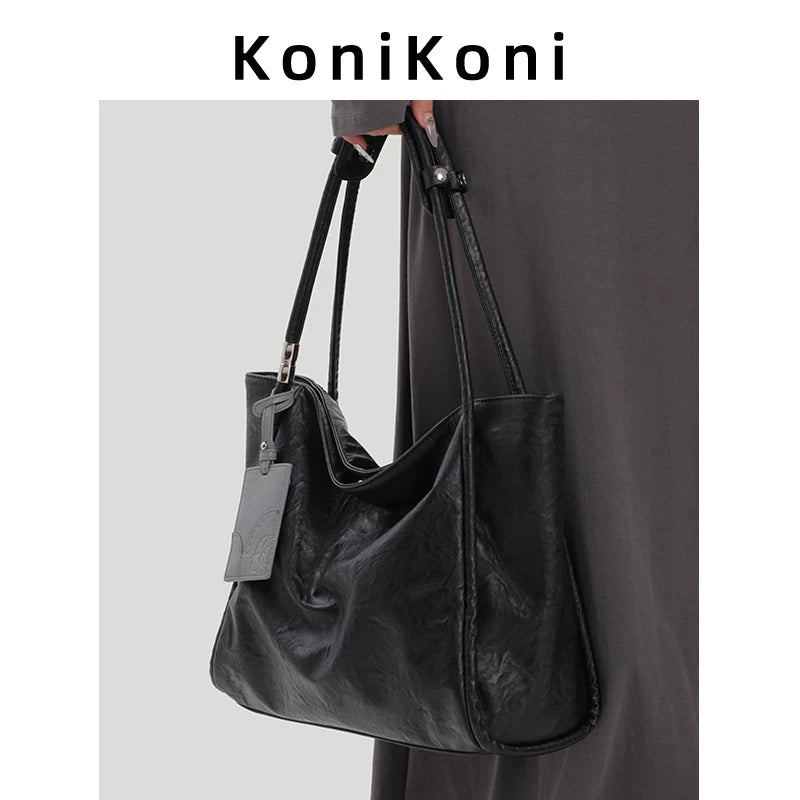 KoniKoni Leather Niche Shoulder Bag