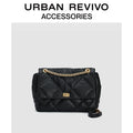 URBAN REVIVO Fashion Quilted Shoulder Messenger Bag