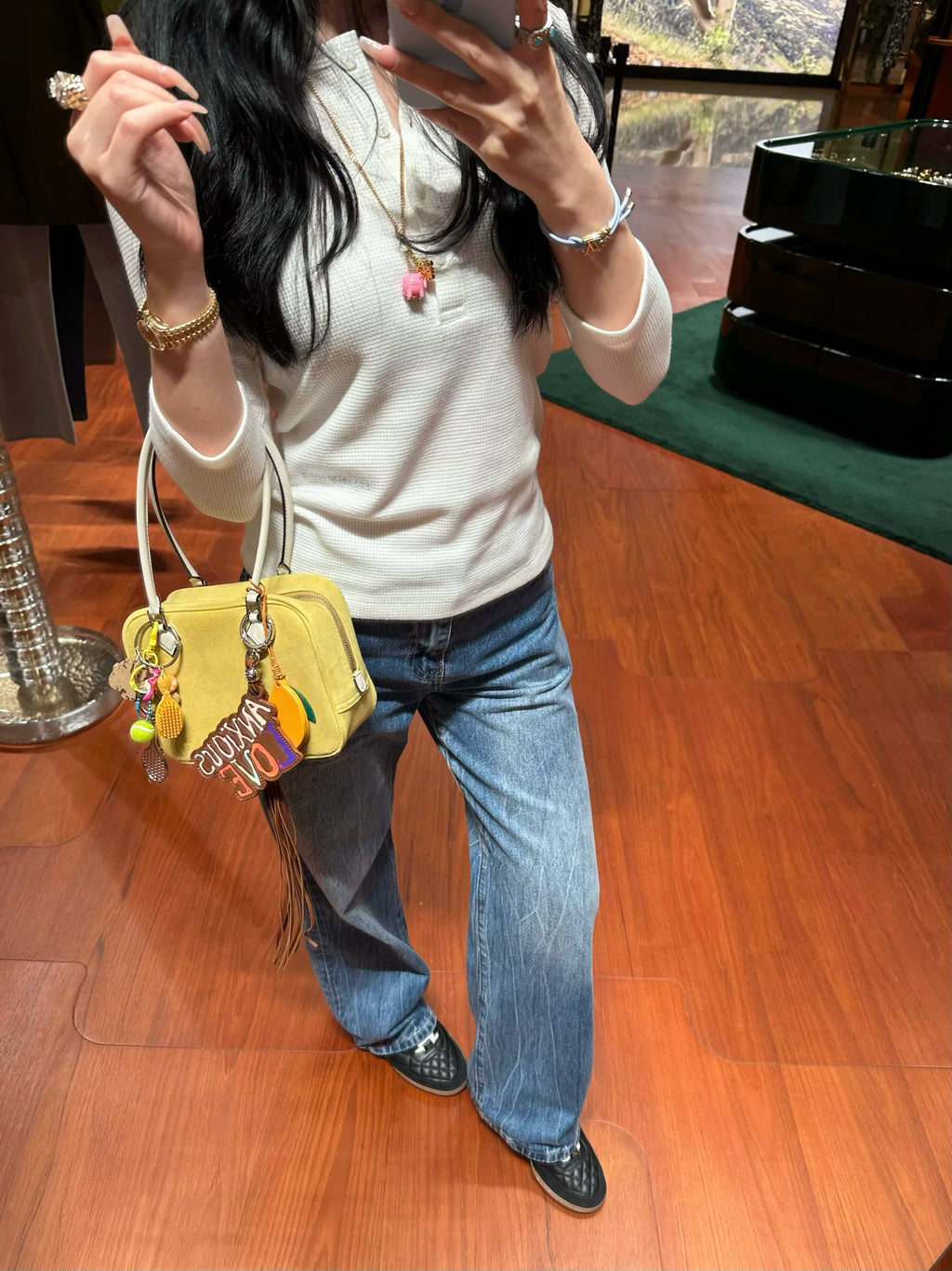 Popchee Versatile Tie-Up Wide-Leg Jeans