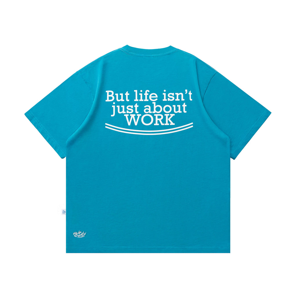 BENT IDEA Letter Print Casual Breathable Tee