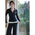 TYANG Stand-up Collar Sports and Leisure Slim Suit