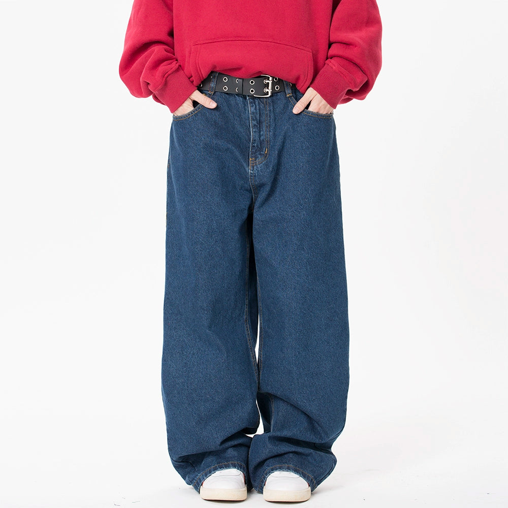 MMBBT Vintage Loose Drape Straight Jeans