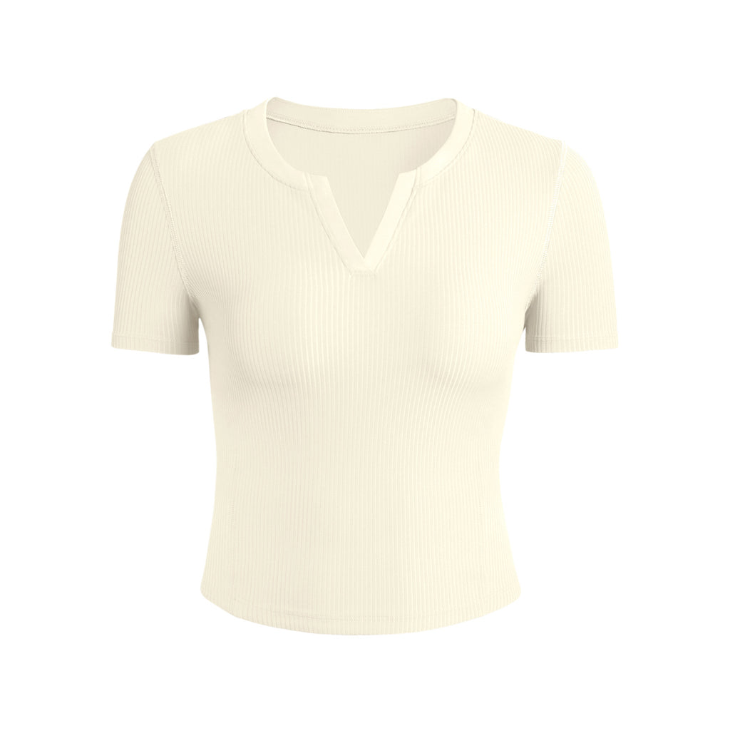 Athena Lulu Breathable Slim Slim V-neck Tee