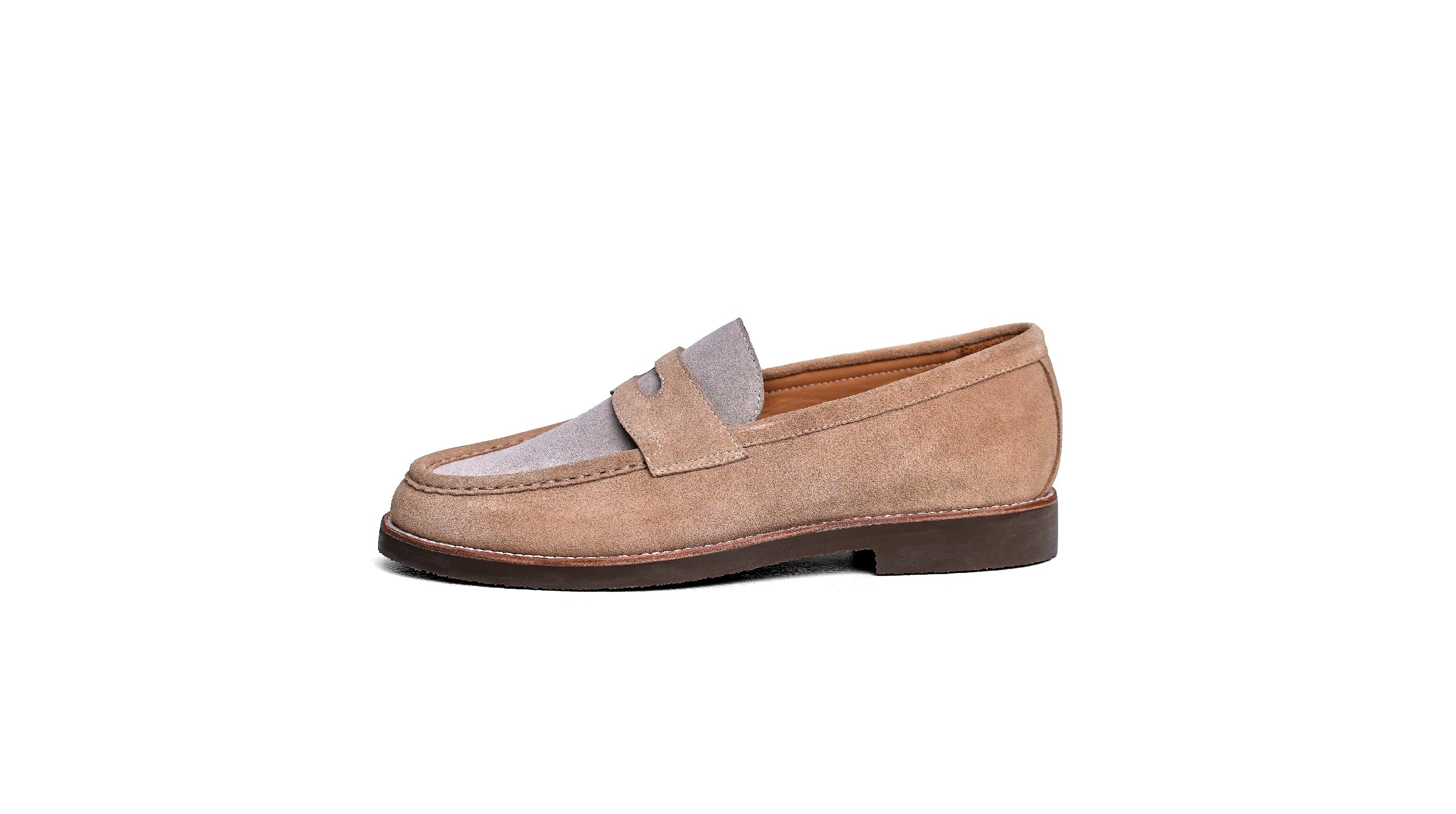TERRAKOO One-pedal Old Money Style Retro Suede Casual Leather Shoes