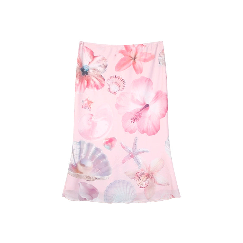 Zero Print Hottie Low Waist Fishtail Skirt