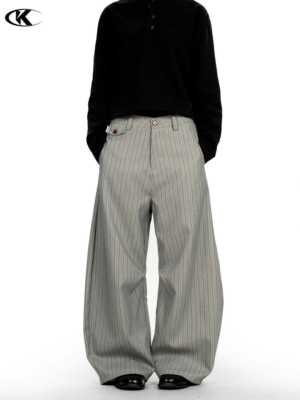 11KN Striped Retro Loose Pants