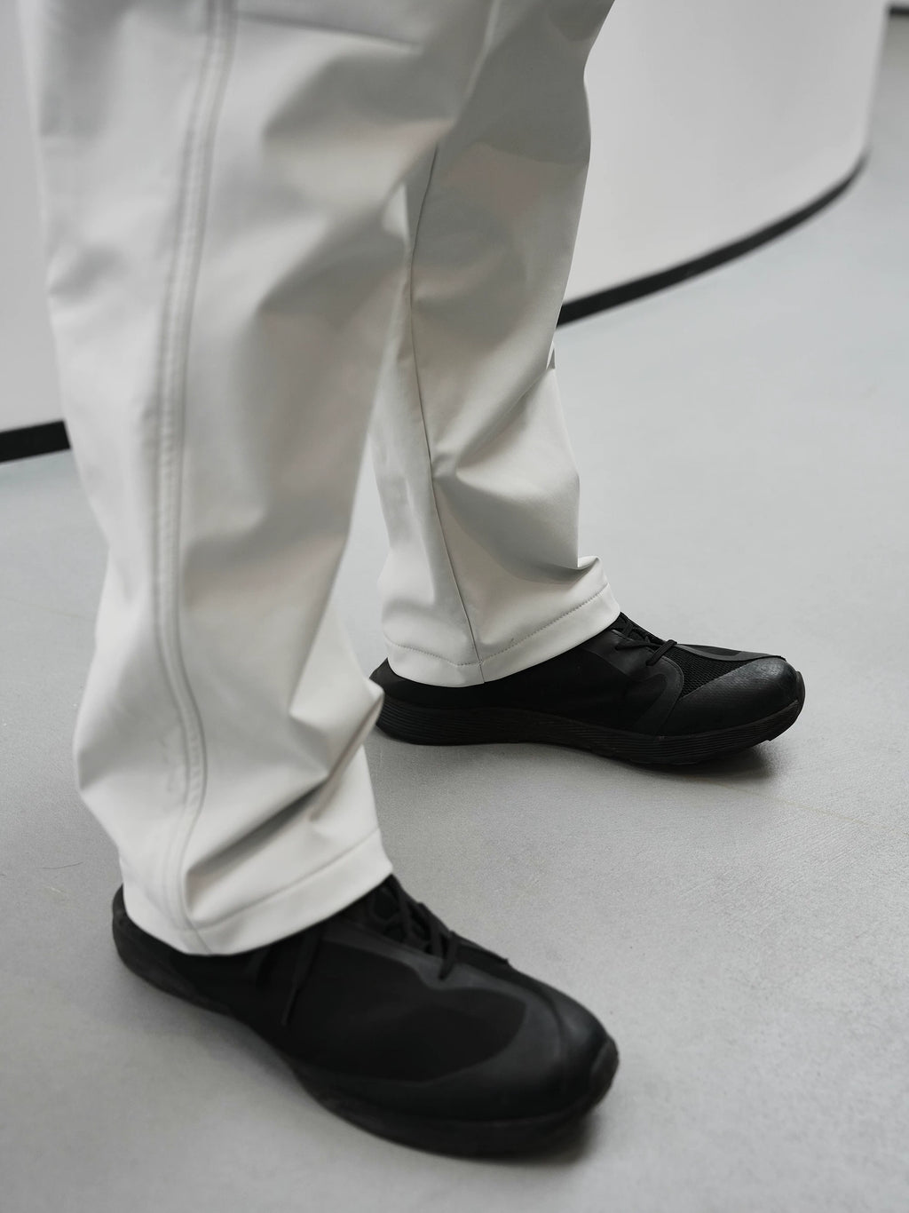 GTAL Casual Thin Velvet Splicing Casual Straight Pants