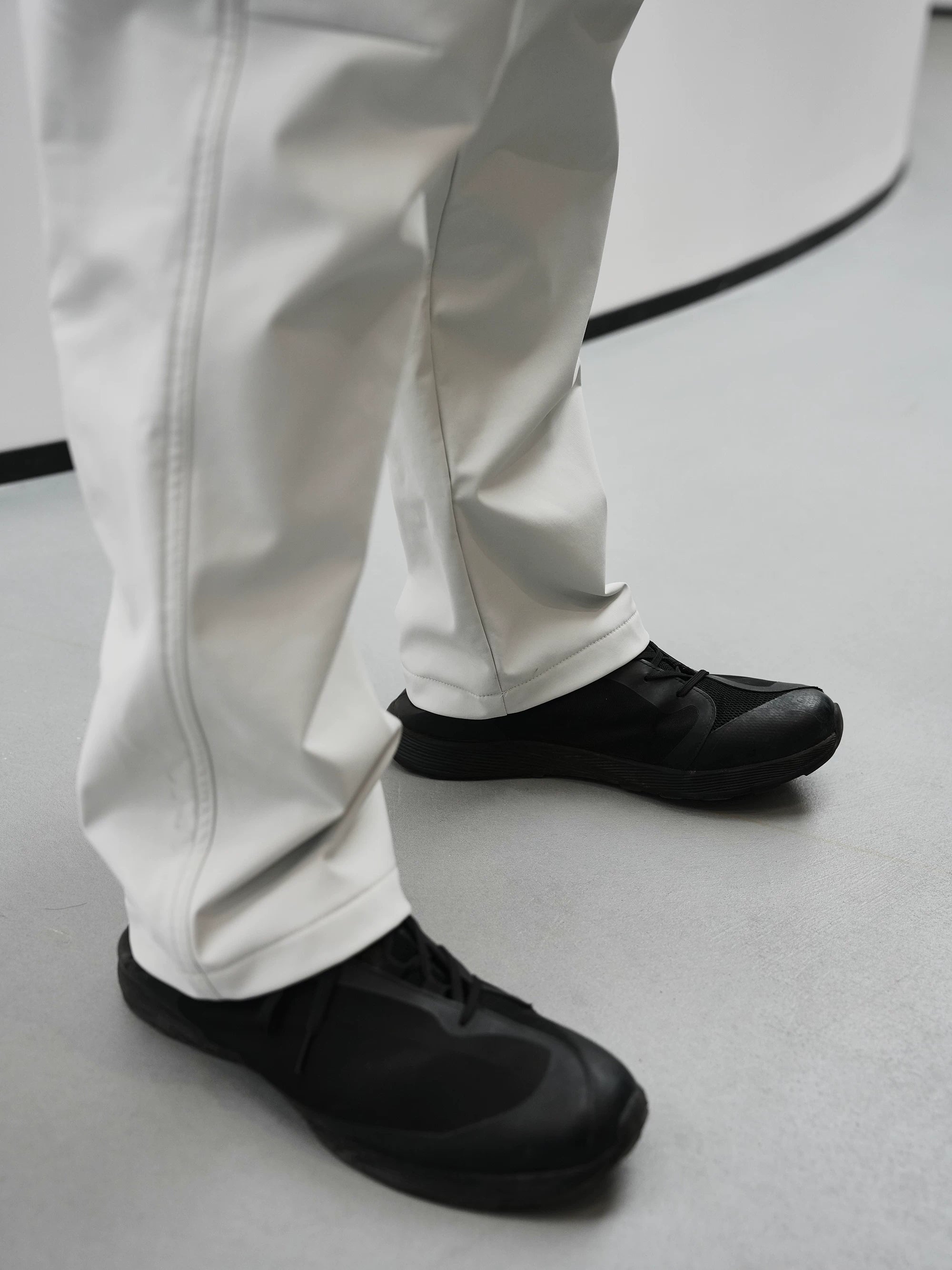 GTAL Casual Thin Velvet Splicing Casual Straight Pants