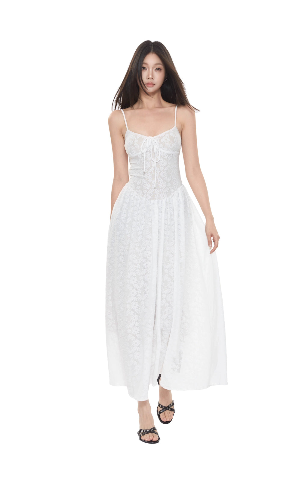 WITHMIN Sexy Off-the-shoulder Waist Relaxation Vacation Dress