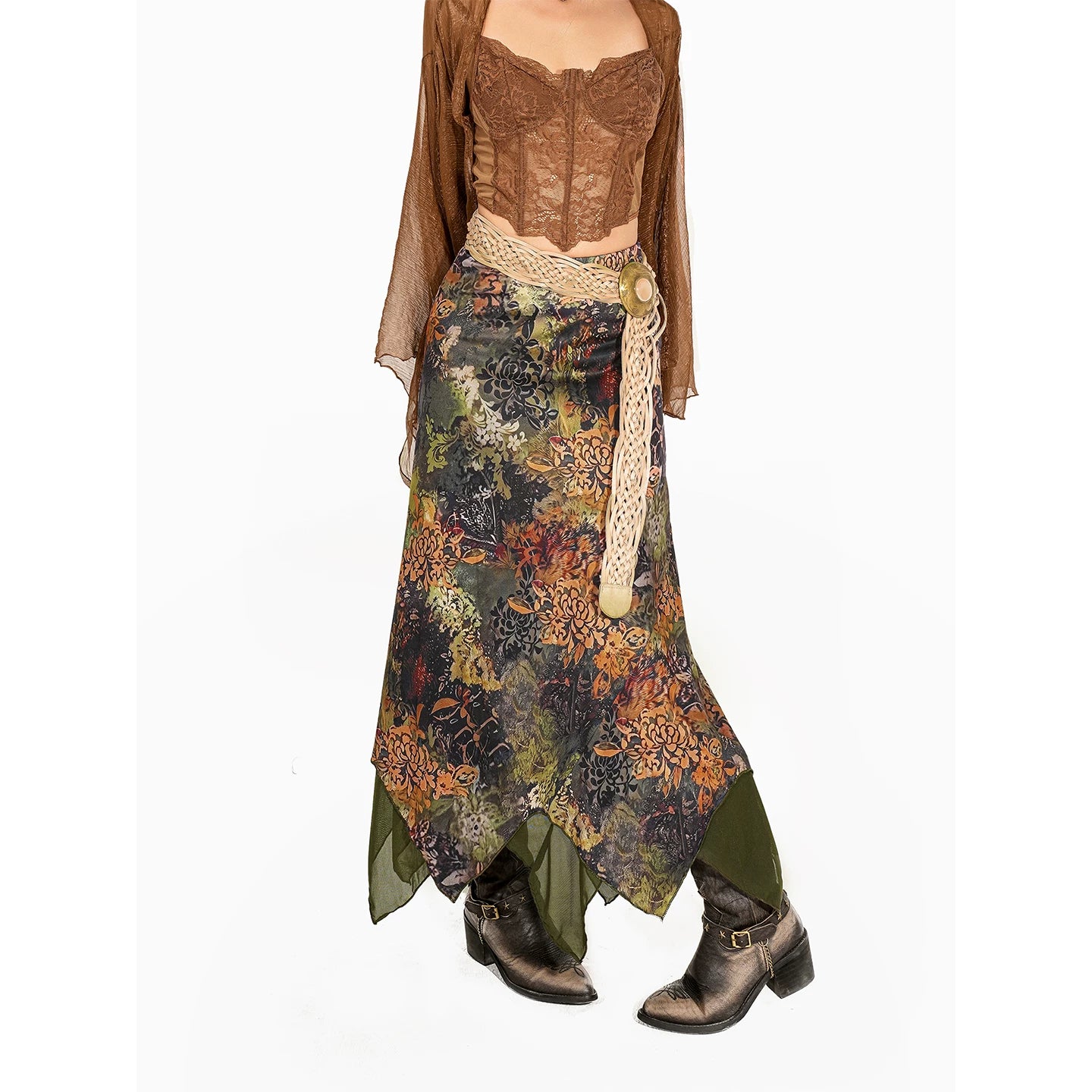 Arielink Irregular Hem Fishtail Skirt