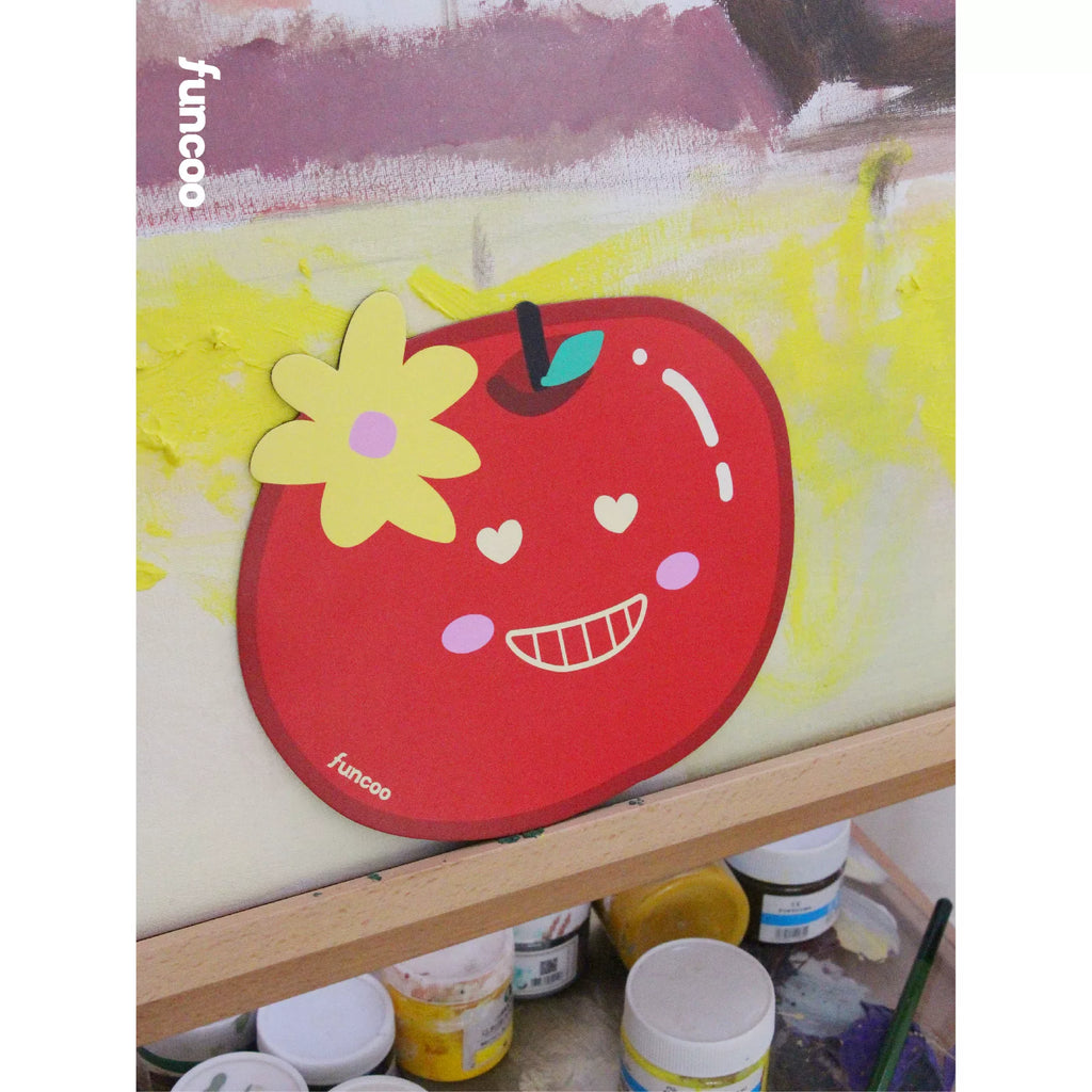 FUNCOO Non-slip Rubber Cute Apple Mouse Pad