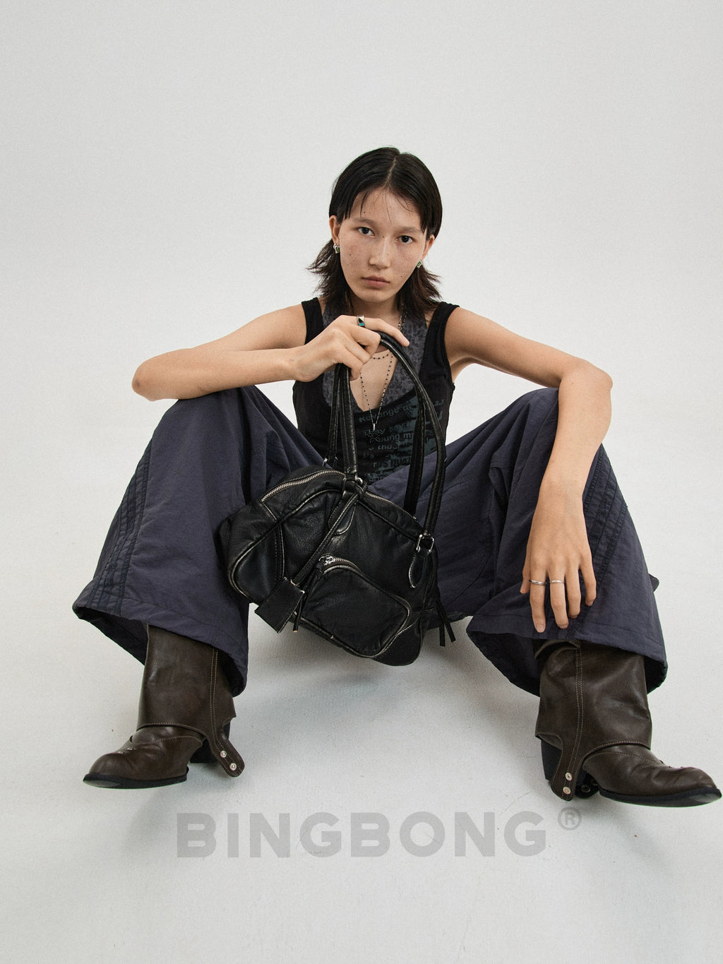 BINGBONG Vintage Simple Casual Underarm Bag