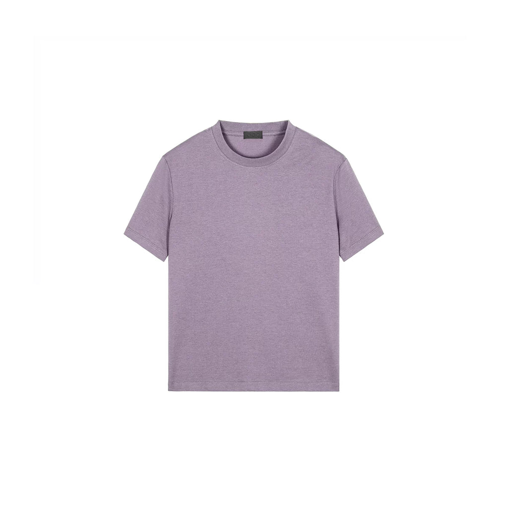 PLUS NO LOGO Retro Casual Simple Shoulder Tee