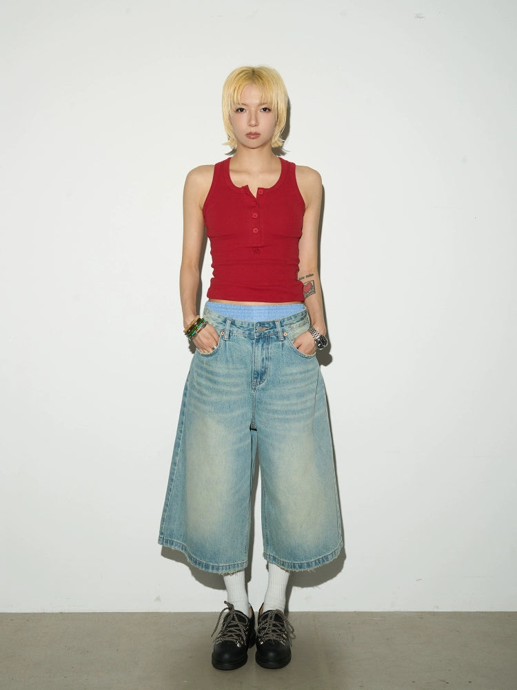 MICHINNYON Casual Sleeveless Slim-fit I-shaped Vest