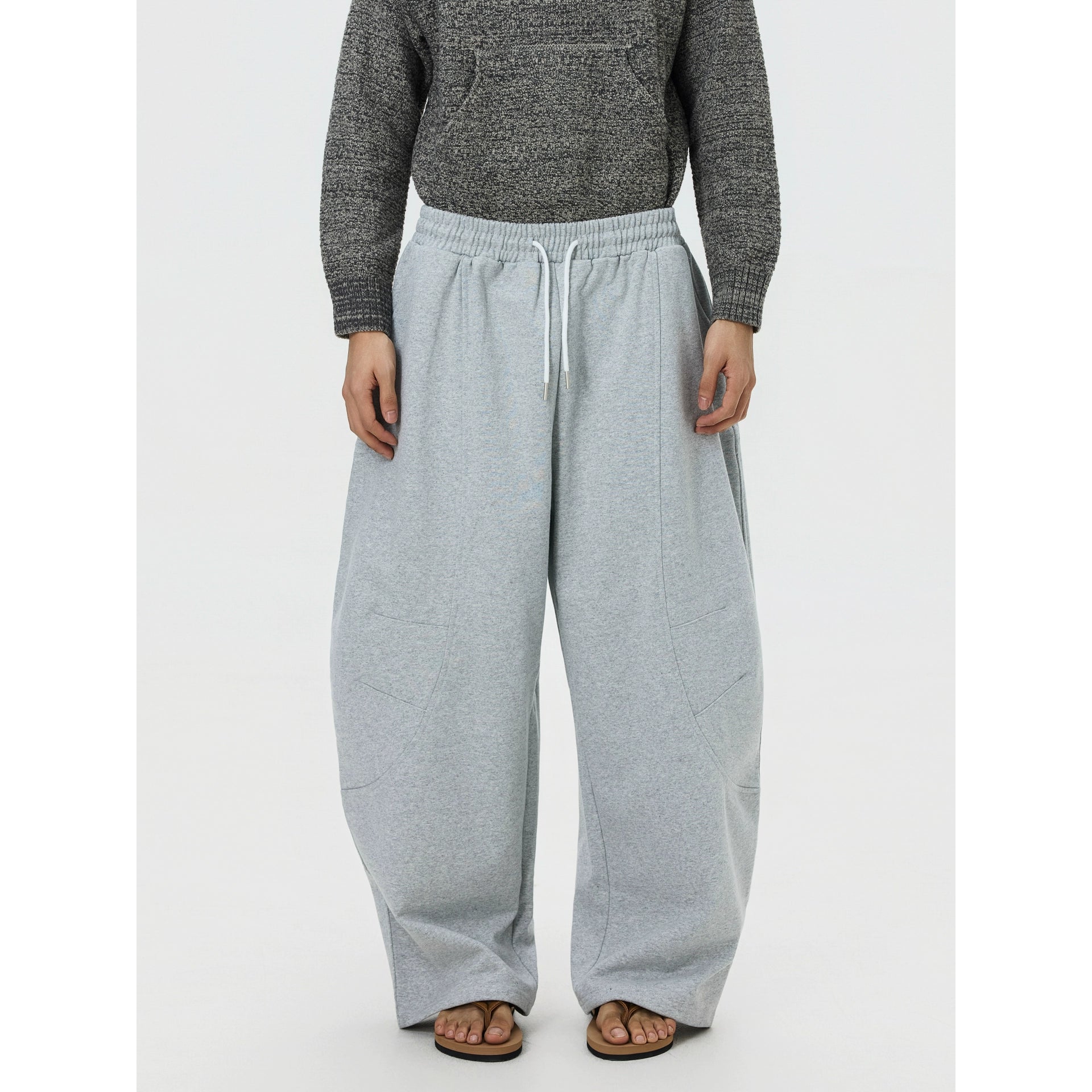 BTSG Retro Silhouette Drawstring Sweatpants