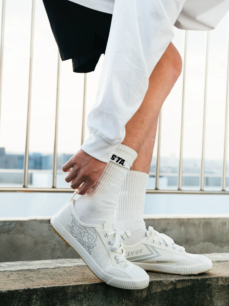 STA Lace-up Low-top Canvas Sneakers